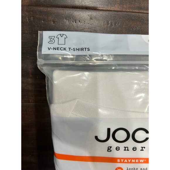 Jockey Generation 3 Pack Mens V Neck T-Shirts Sz XL Combed Cotton - Picture 3 of 8